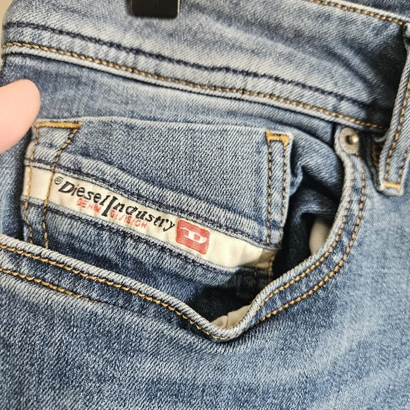 Diesel Men's Medium Wash Sleenker-X Slim Skinny Jeans 30W 32L - Picture 7 of 16